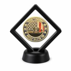 Veterans and Military Coin Display Stand with Coin of Choice Challenge Coins Veterans and Military Coin Display Stand with Coin of Choice Challenge Coins 14