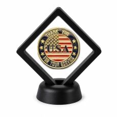 Veterans and Military Coin Display Stand with Coin of Choice Challenge Coins Veterans and Military Coin Display Stand with Coin of Choice Challenge Coins 13