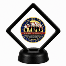Veterans and Military Coin Display Stand with Coin of Choice Challenge Coins Veterans and Military Coin Display Stand with Coin of Choice Challenge Coins 19