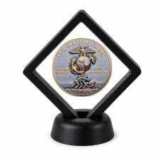 US Marine Corps Coin Display Stand with Coin of Choice Challenge Coins US Marine Corps Coin Display Stand with Coin of Choice Challenge Coins 6