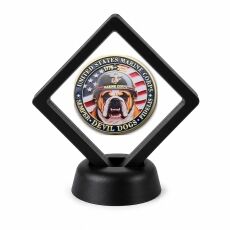 US Marine Corps Coin Display Stand with Coin of Choice Challenge Coins US Marine Corps Coin Display Stand with Coin of Choice Challenge Coins 5