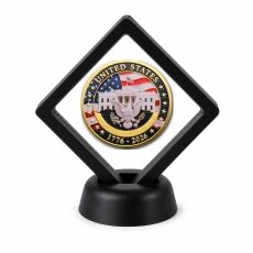 250th Anniversary Coin Display Stand with Coin of Choice Challenge Coins 250th Anniversary Coin Display Stand with Coin of Choice Challenge Coins 4