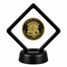 US Marine Corps Coin Display Stand with Coin of Choice Challenge Coins US Marine Corps Coin Display Stand with Coin of Choice Challenge Coins 17