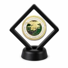 US Navy Coin Display Stand with Coin of Choice Challenge Coins US Navy Coin Display Stand with Coin of Choice Challenge Coins 17