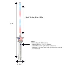American Flag Star Light Wand 2 Inch Glow Sticks American Flag Star Light Wand 2 Inch Glow Sticks 6