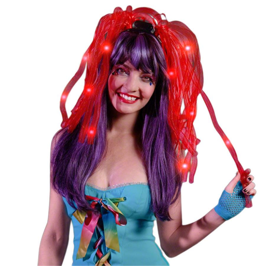 Red LED Noodle Headband Flashing Dreads All Products Red LED Noodle Headband Flashing Dreads All Products 3