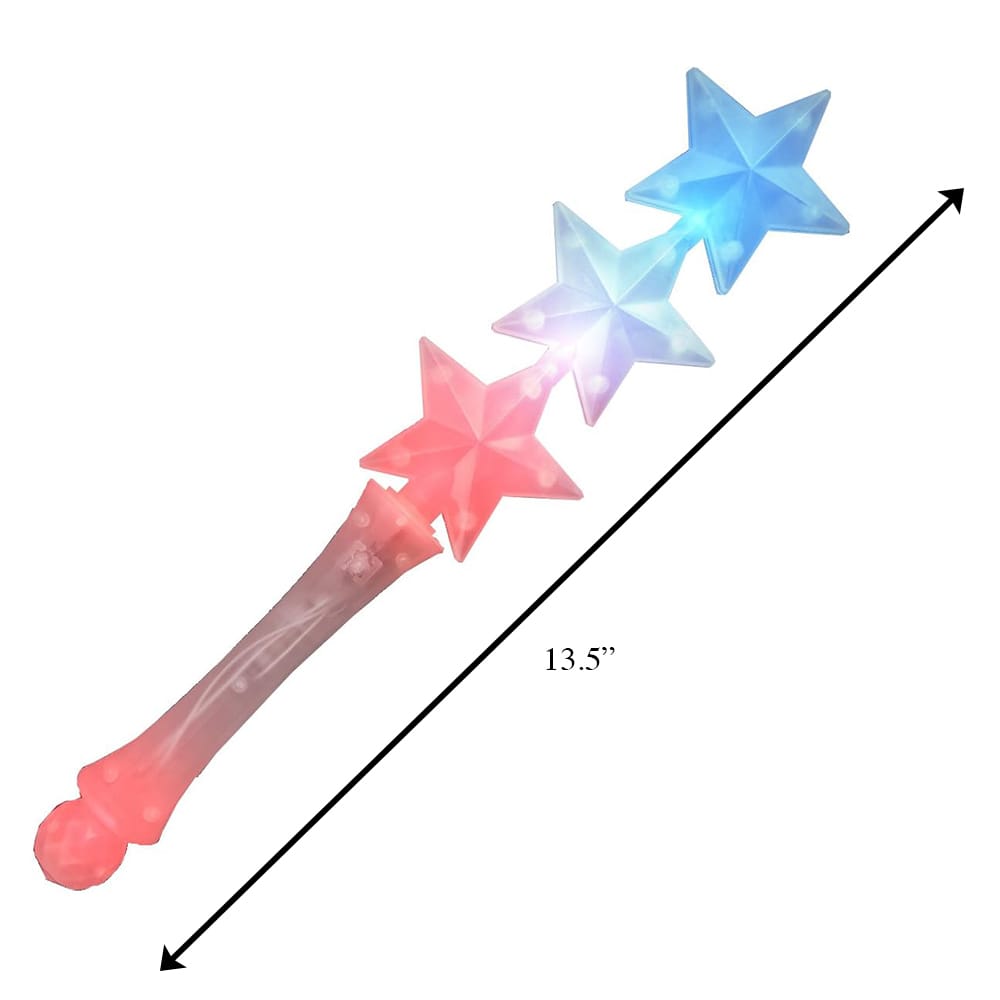 3 Star Red White Blue Patriotic Wand 4th of July 3 Star Red White Blue Patriotic Wand 4th of July 5