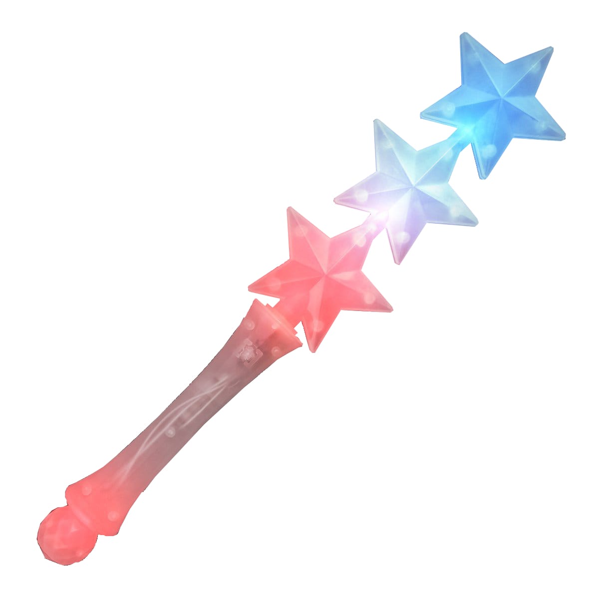 3 Star Red White Blue Patriotic Wand 4th of July 3