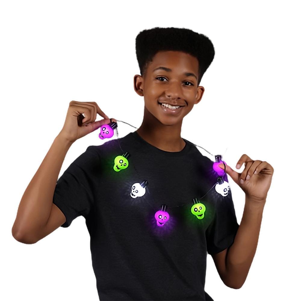 Halloween Zombie Skulls String Lights Necklace All Products Halloween Zombie Skulls String Lights Necklace All Products 3