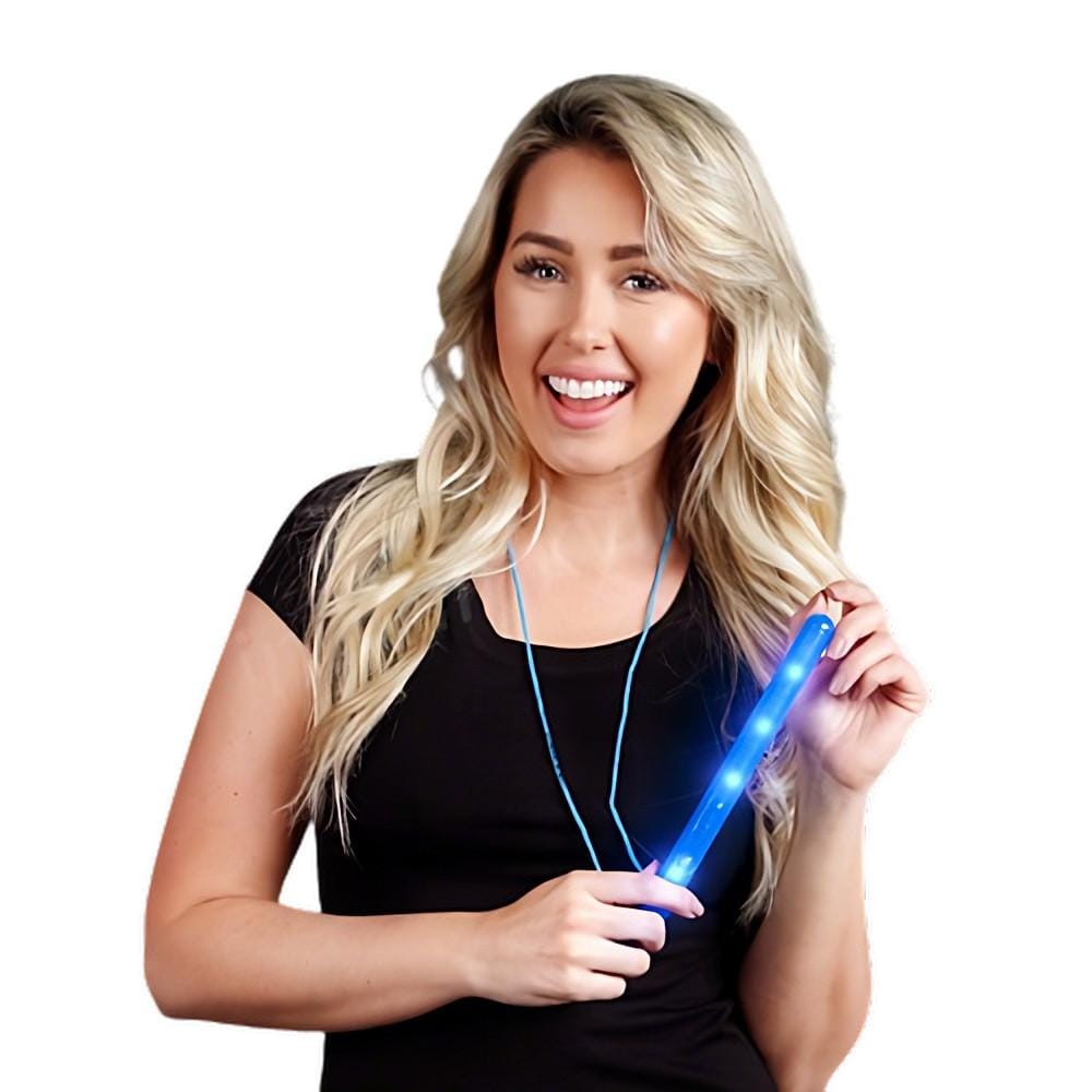 Blue LED Patrol Light Wand 2 Inch Glow Sticks Blue LED Patrol Light Wand 2 Inch Glow Sticks 3