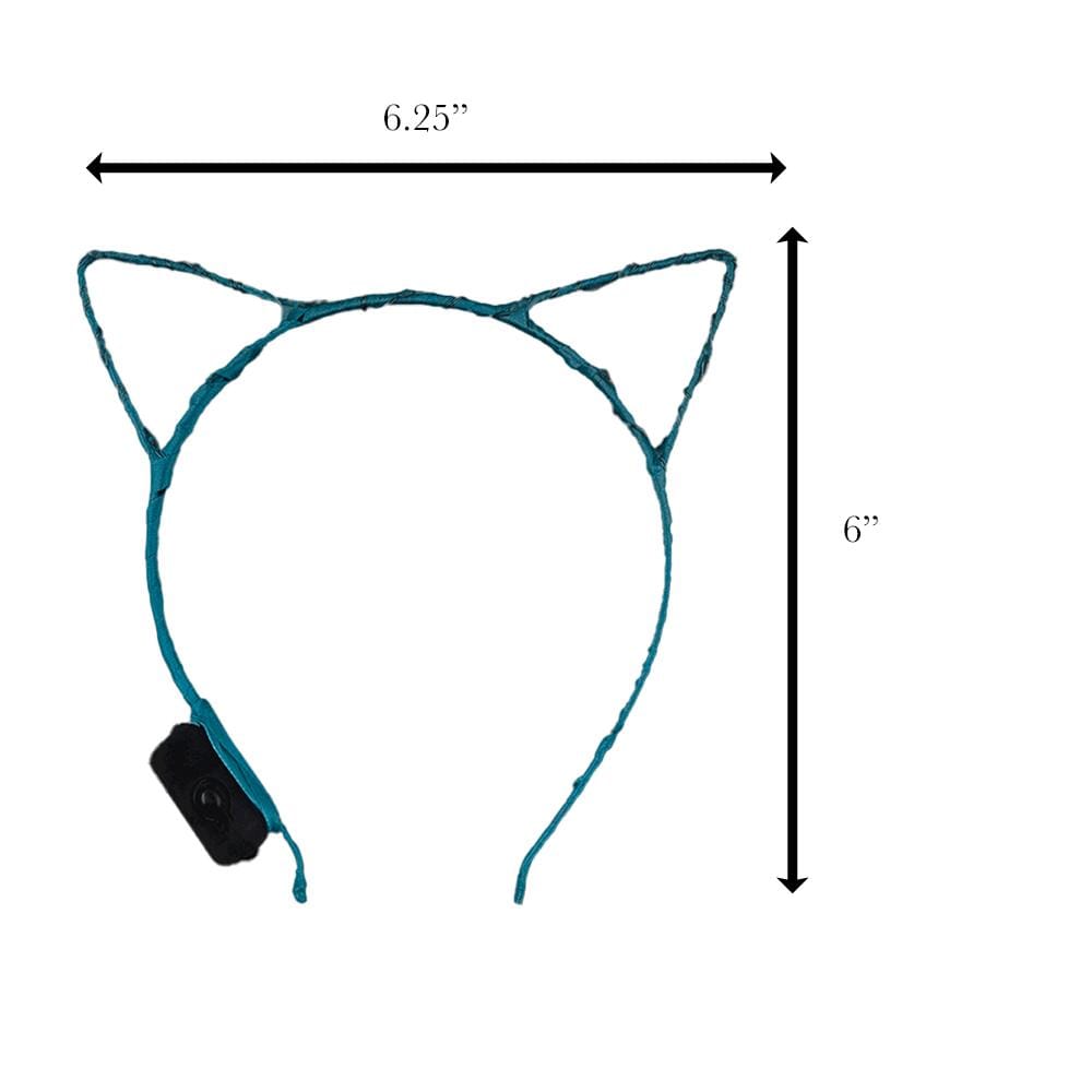 Aqua LED Kitty Cat Ear Headband All Products Aqua LED Kitty Cat Ear Headband All Products 6