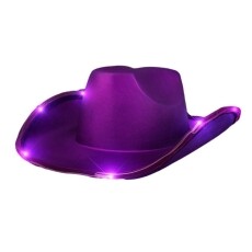 Light Up Shiny Satin Metallic Space Cowboy Hat Purple All Products Light Up Shiny Satin Metallic Space Cowboy Hat Purple All Products 5