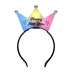 Happy New Year 3 Jeweled Multicolor Princess Crown Headbands All Products Happy New Year 3 Jeweled Multicolor Princess Crown Headbands All Products 5