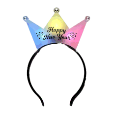 Happy New Year 3 Jeweled Multicolor Princess Crown Headbands All Products Happy New Year 3 Jeweled Multicolor Princess Crown Headbands All Products 4
