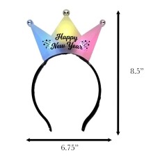Happy New Year 3 Jeweled Multicolor Princess Crown Headbands All Products Happy New Year 3 Jeweled Multicolor Princess Crown Headbands All Products 6