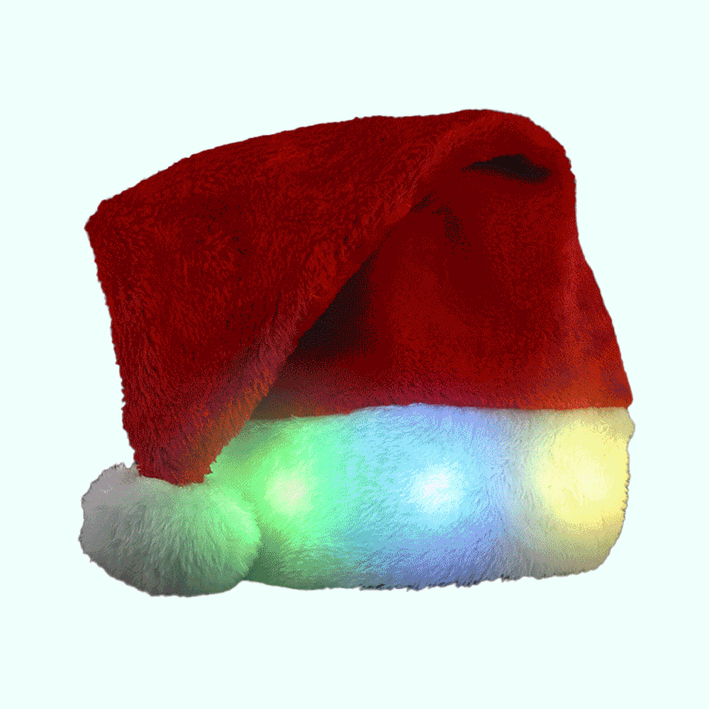 Light Up Multicolor LEDs Deluxe Santa Hat All Products Light Up Multicolor LEDs Deluxe Santa Hat All Products 4