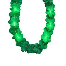 Light Up Hawaiian Flower Lei Necklace Green All Products Light Up Hawaiian Flower Lei Necklace Green All Products 6