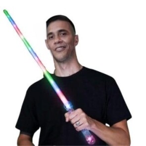 LED Red Blue Green Multicolor Lightsaber with Prism Ball All Products 3