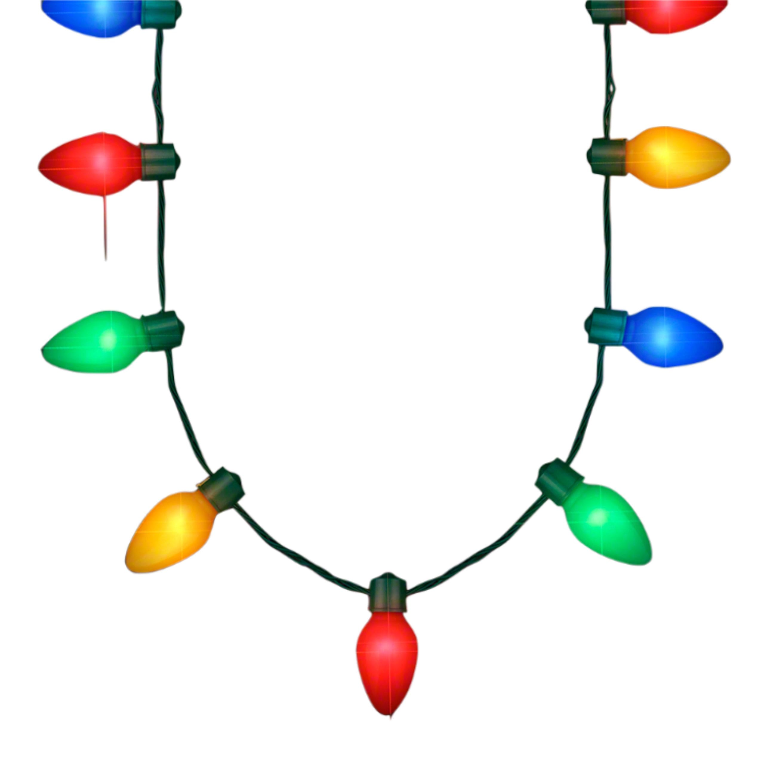9 Bulbs Huge Old School Wearable Christmas Light Necklace All Products 9 Bulbs Huge Old School Wearable Christmas Light Necklace All Products 4