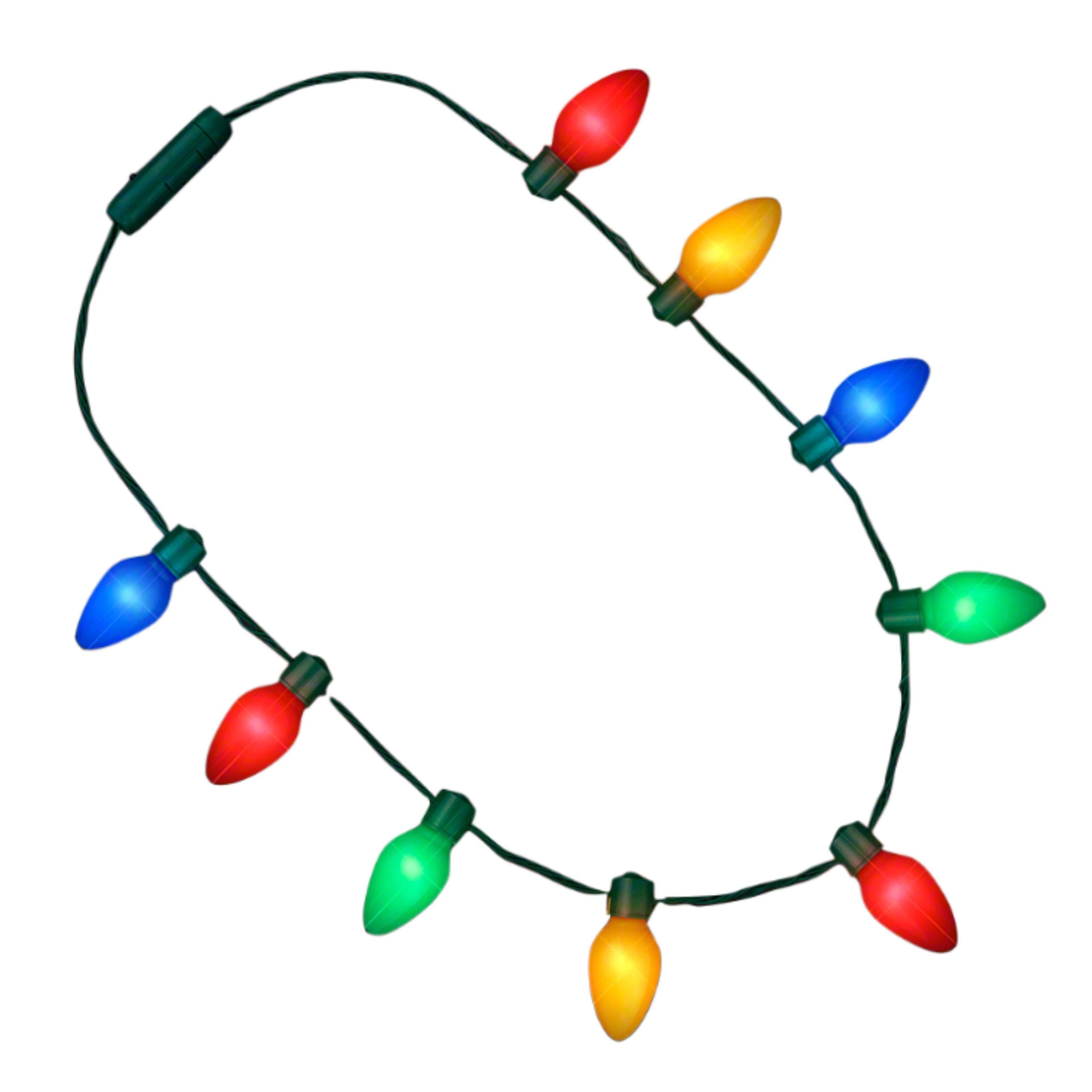 9 Bulbs Huge Old School Wearable Christmas Light Necklace All Products 9 Bulbs Huge Old School Wearable Christmas Light Necklace All Products 5
