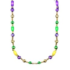 Disco Glam Edition Metallic Mardi Gras Beads Necklace with 6 LED Lights All Products Disco Glam Edition Metallic Mardi Gras Beads Necklace with 6 LED Lights All Products 4