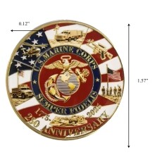 Legacy March Edition US Marine Corps 250th Anniversary Challenge Coin 4th of July Legacy March Edition US Marine Corps 250th Anniversary Challenge Coin 4th of July 4
