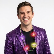 Light Up King Crown Mardi Gras Beads Necklace All Products Light Up King Crown Mardi Gras Beads Necklace All Products 5