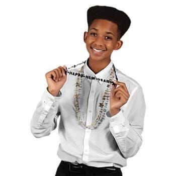 1 Dozen Happy New Year Bead Necklaces All Products