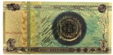 One Bitcoin 24K Gold Plated Foil Banknote Collectors Bill Non-currency Replica Art Collection All Products One Bitcoin 24K Gold Plated Foil Banknote Collectors Bill Non-currency Replica Art Collection All Products 4