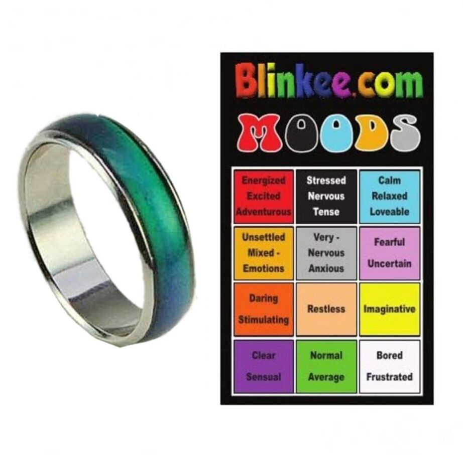 Free (almost) Mood Ring with Mood Ring Color Chart All Products 3